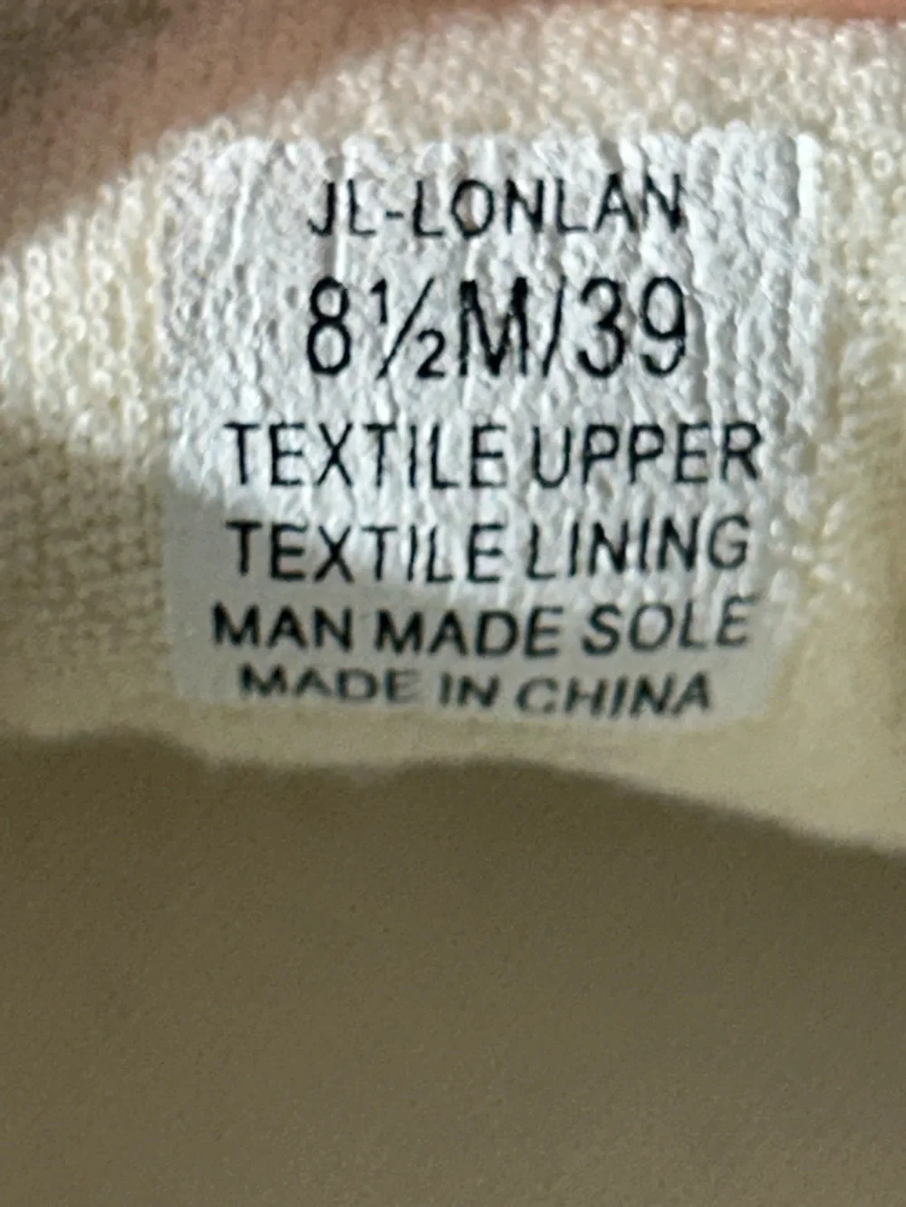 JLO Jennifer Lopez Lonlan Natural Beige Metallic Canvas LaceUp Sneakers Size 8.5 - Picture 3 of 14